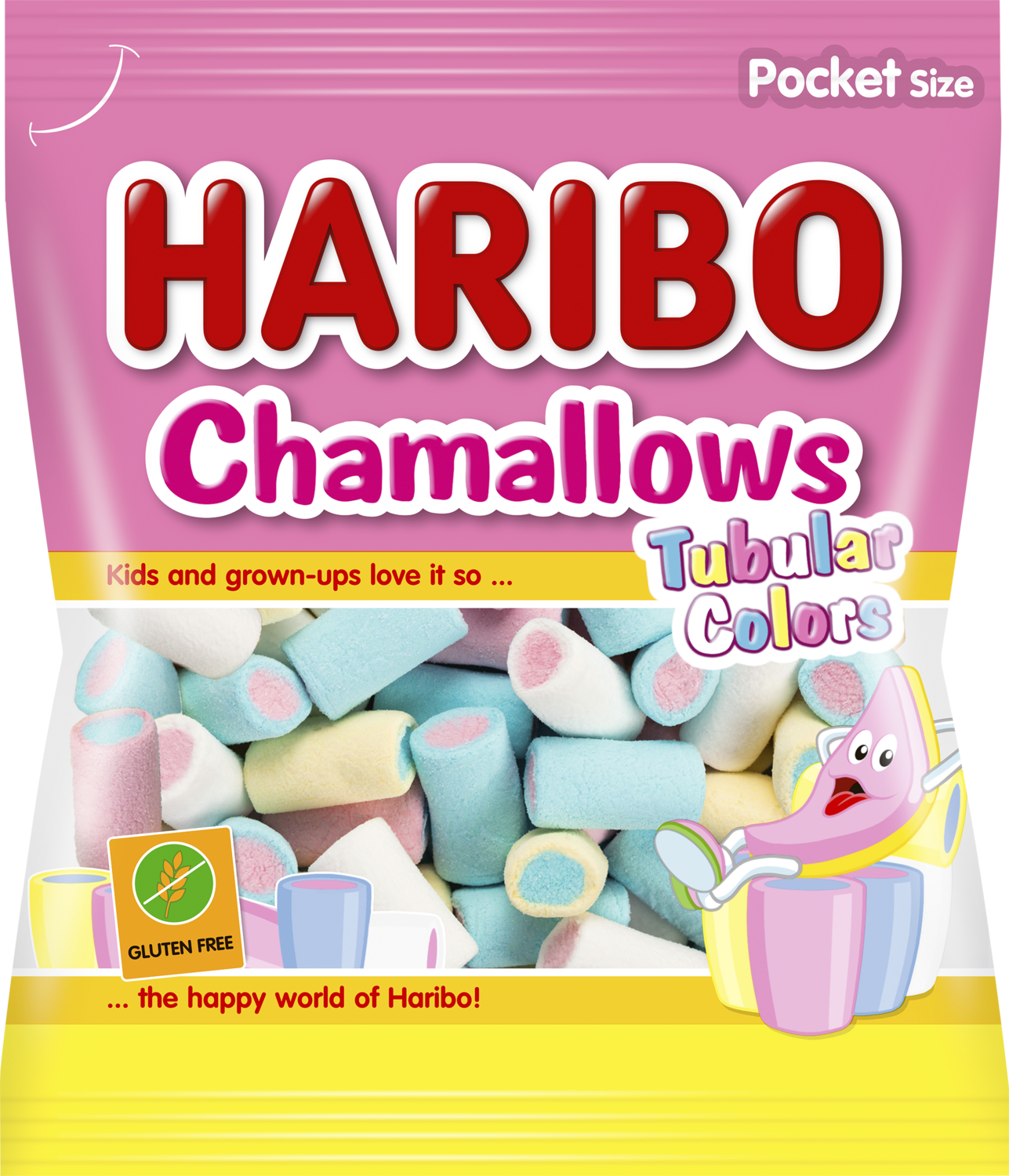 Gumene bombone HARIBO Chamallows ubular colors 90g