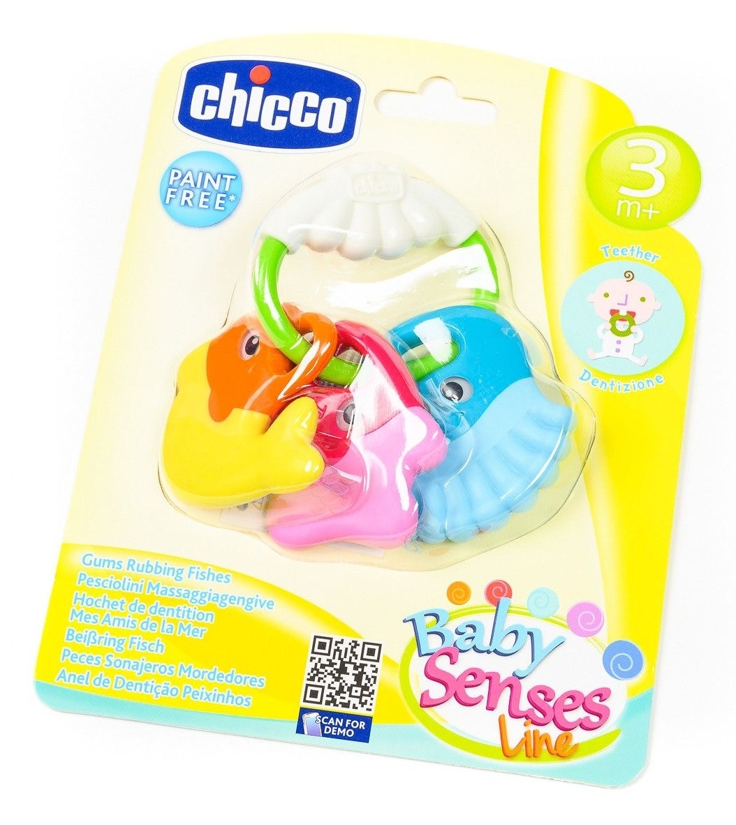 CHICCO glodalica i zvečka Ribice