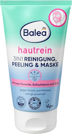 Maska za lice BALEA piling sa roze glinom 3u1 150ml