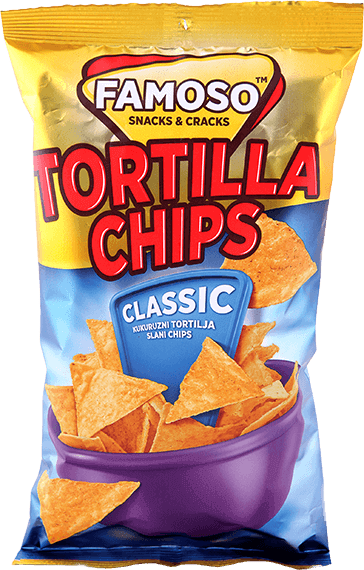Čips Tortilja FAMOSO čips classic 150g