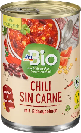 Gotova jela DM BIO pasulj sa čilijem 400g