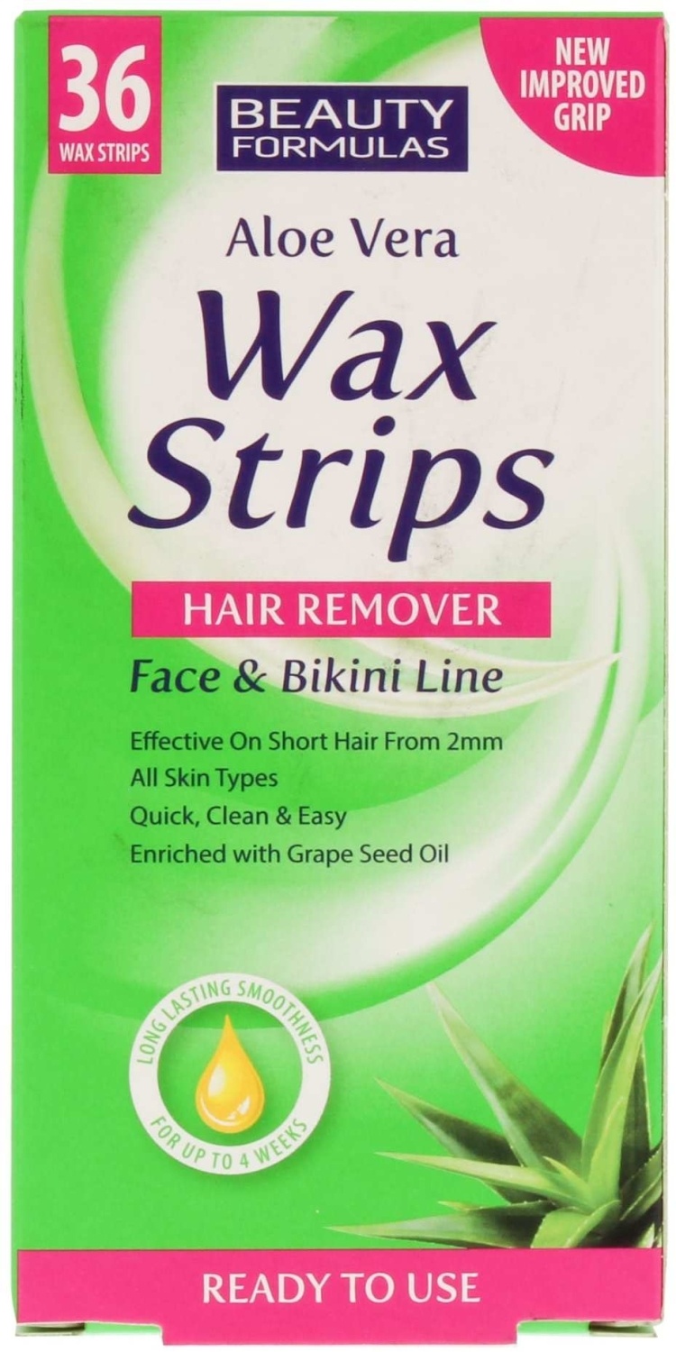 Trake za depilaciju BEAUTY FORMULAS sa voskom za lice i bikini zonu 36kom