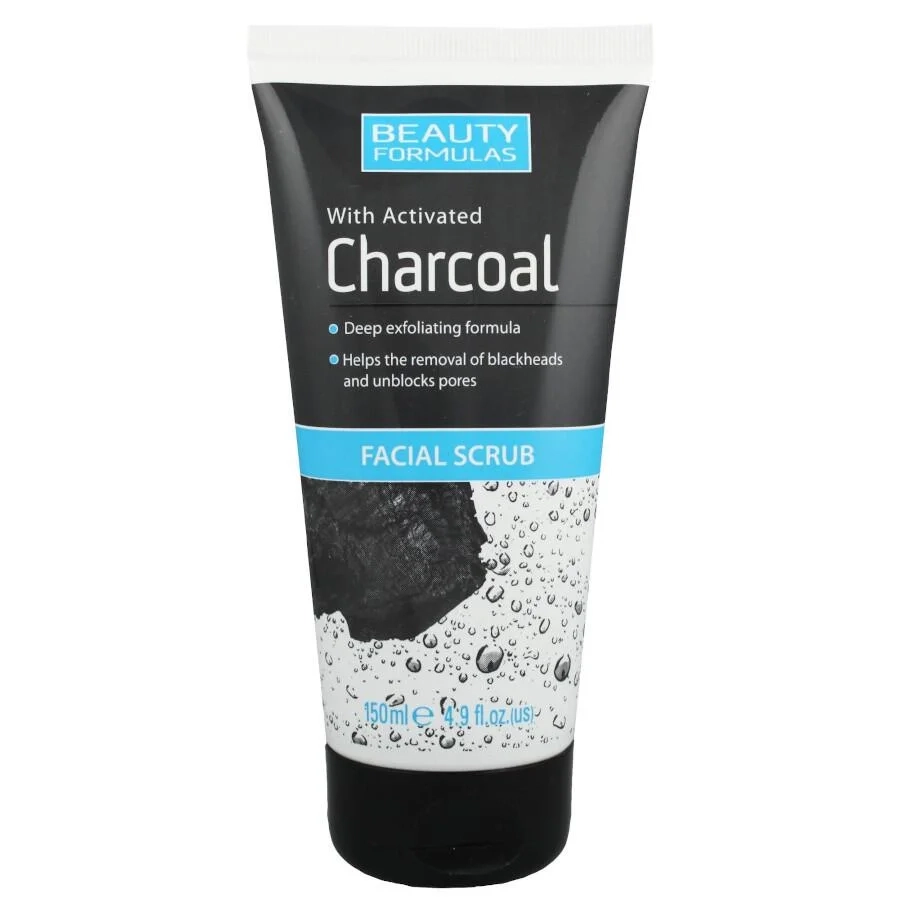 Piling za lice BEAUTY FORMULAS charcoal 150ml