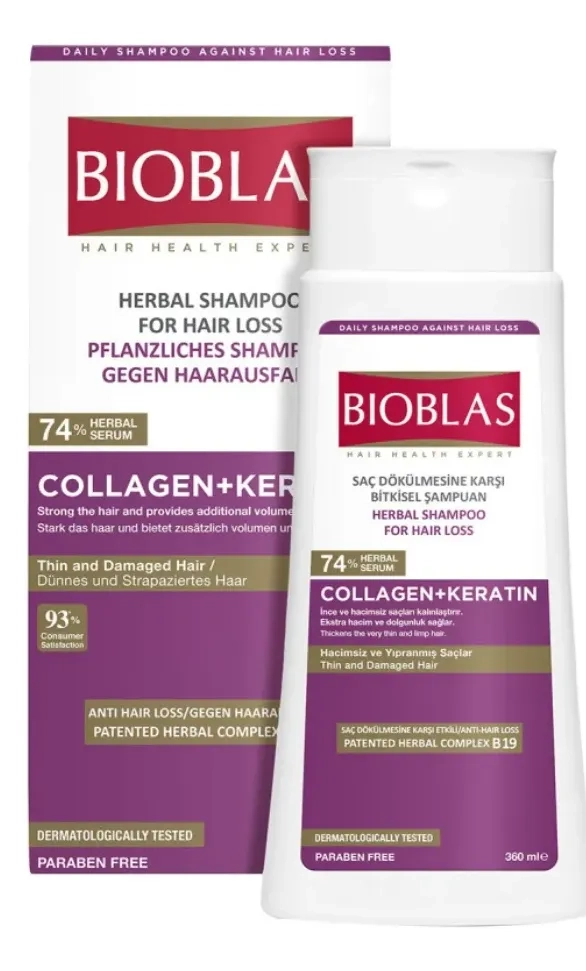 Šampon za kosu BIOBLAS kolagen i keratin 360ml