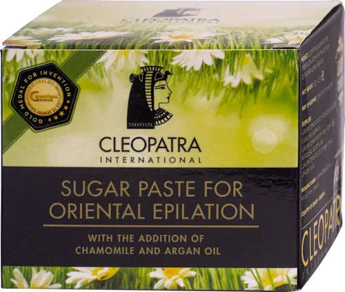 Šećerna pasta za depilaciju CLEOPATRA  sa kamilicom i arganovim uljem 120g