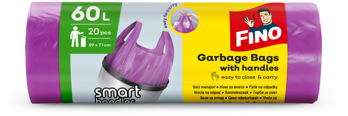Kesa za smeće FINO color  60l 20kom