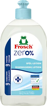Det.za ruč.pr.sud FROSCH Zero sensitive 500ml