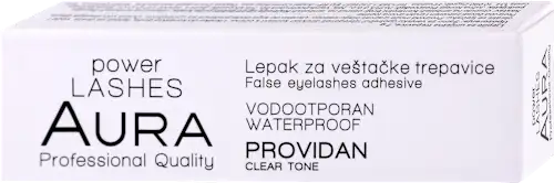Lepak za veštačke trepavice AURA Power Lashes – prozirno, 1 kom