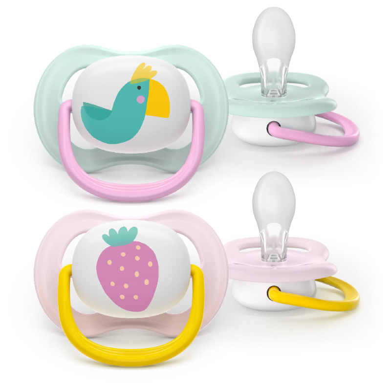 AVENT laža Sthr Air Coll (0-6m) roze i žuta 2kom