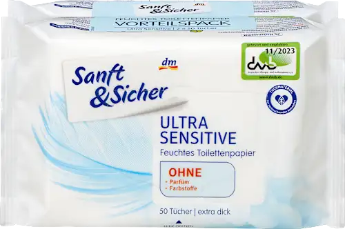 Toalet papir SANFT&SICHER vlažni ultra sensitive 2x50kom