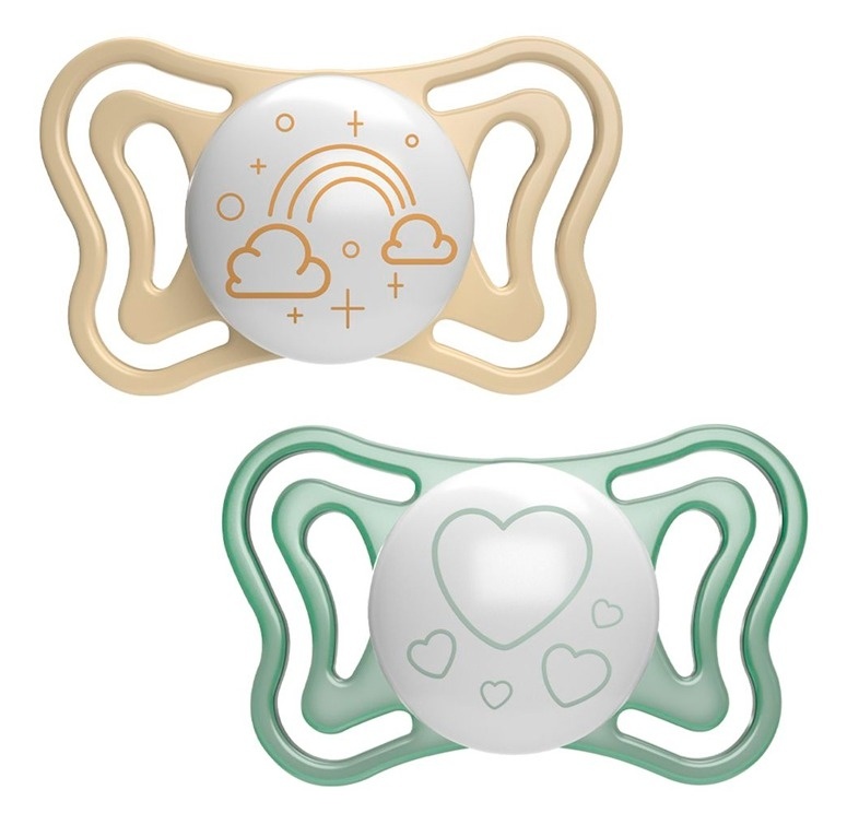 CHICCO laža Light (2-6m) zelena i zlatna 2kom