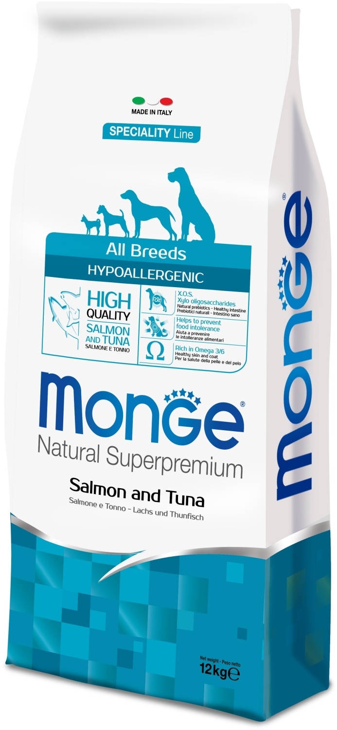 Hrana za pse MONGE All breeds hypoallergenic  losos tuna 12kg