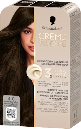 Farba za kosu SCHWARZKOPF Creme Supreme  4-0 saten natural