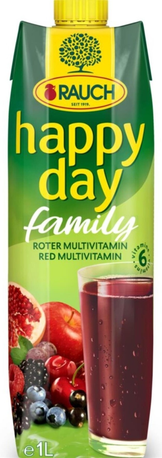 Negazirani sok HAPPY DAY Family red multivitamin 1l