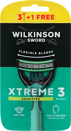 Brijač za muškarce  WILKINSON Xtreme3 Sensitive 3+1 gratis