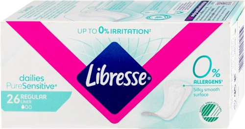 Higijenski ulošci LIBRESSE Pure sensitive dnevni  26kom
