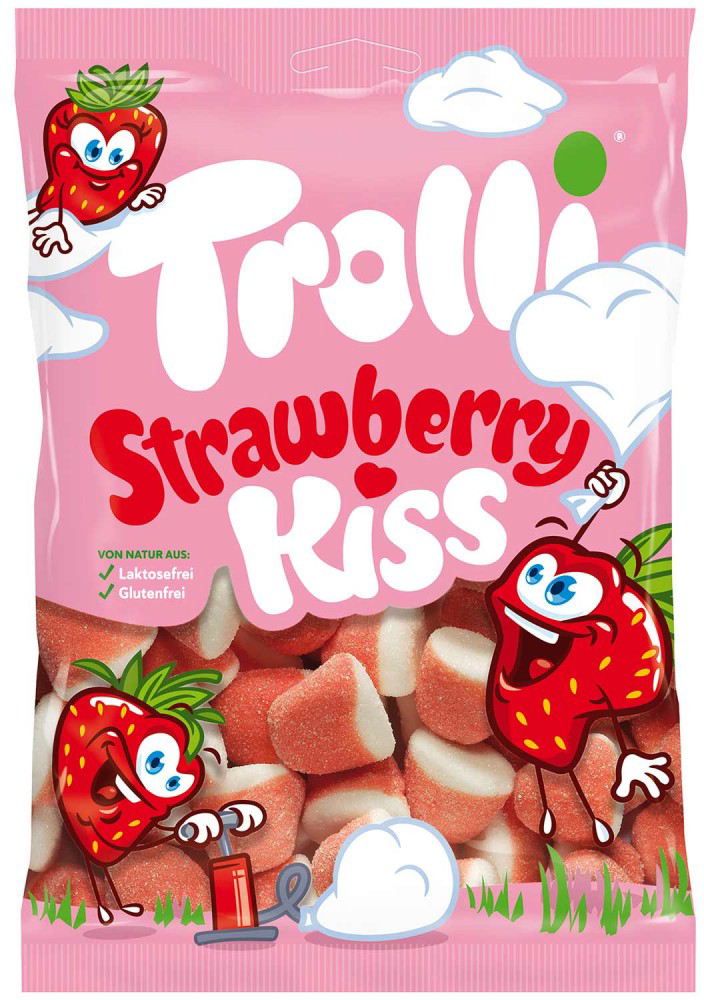 Gumene bombone TROLLI strawberry kiss 100g