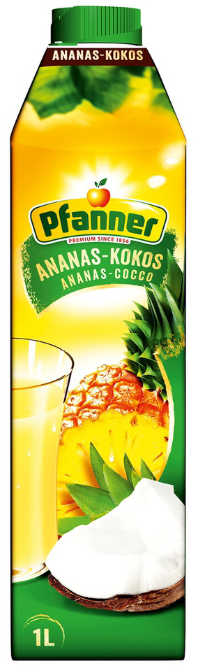 Negazirani sok PFANNER ananas kokos 1l