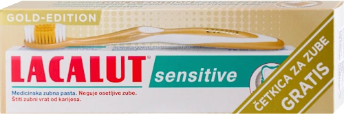 Pasta za zube LACALUT Gold edition 75ml + četkica za zube gratis