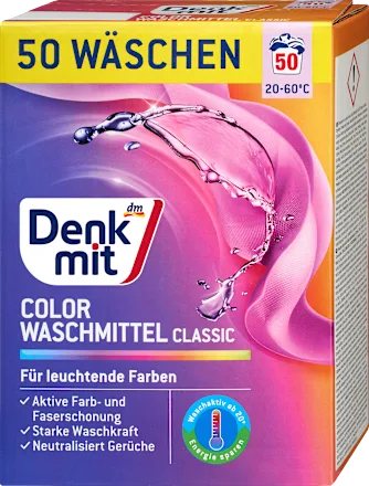Deterdžent za pranje veša DENKMIT za šareni veš 50 pranja (3kg)