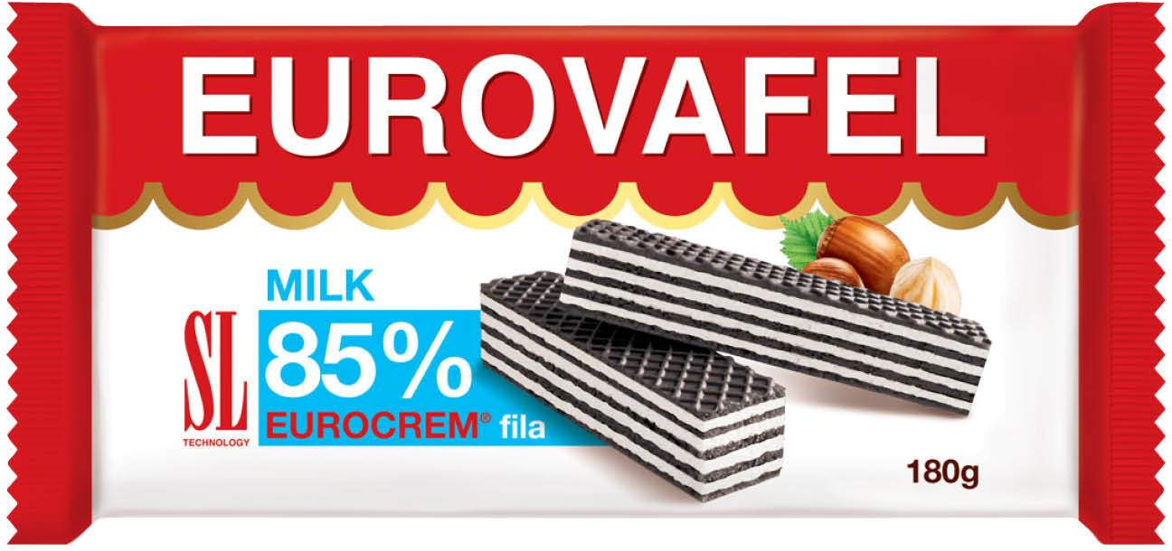 Napolitanke SWISSLION Eurokrem milk 85% fila 180g