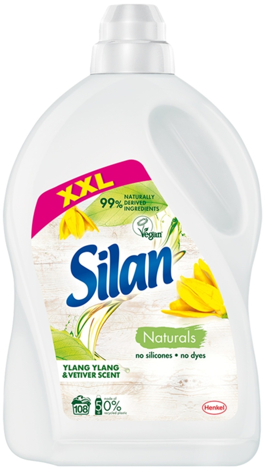 Omekšivač za veš  SILAN Ylang ylang & vetiver 108 pranja (2,7l)