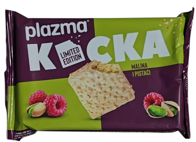 Napolitanka PLAZMA kocka malina pistaći 67,5g