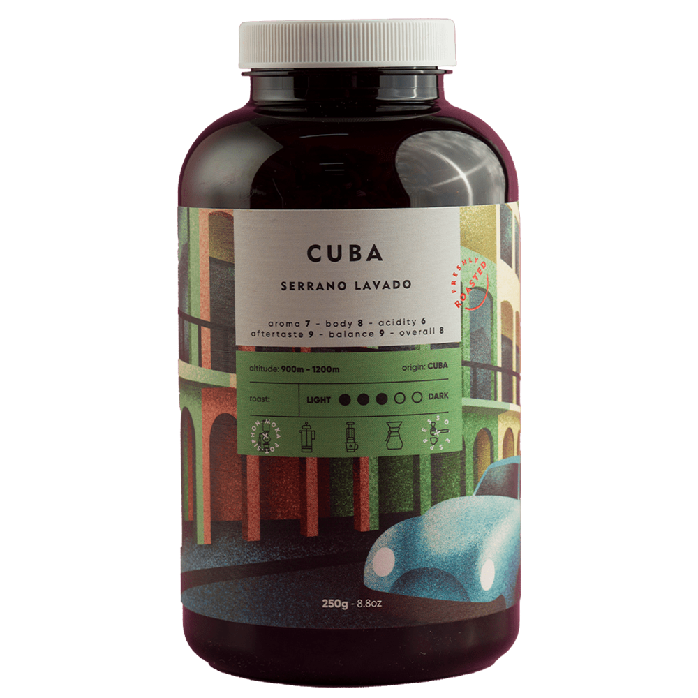 Domaća kafa KAFETERIJA Cuba Serrano Lavado u zrnu 250g