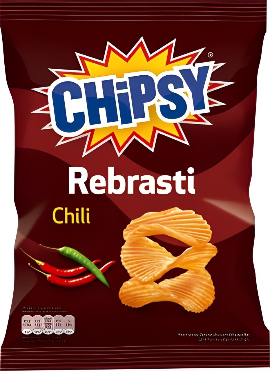 Čips CHIPSY rebrasti chili 60g
