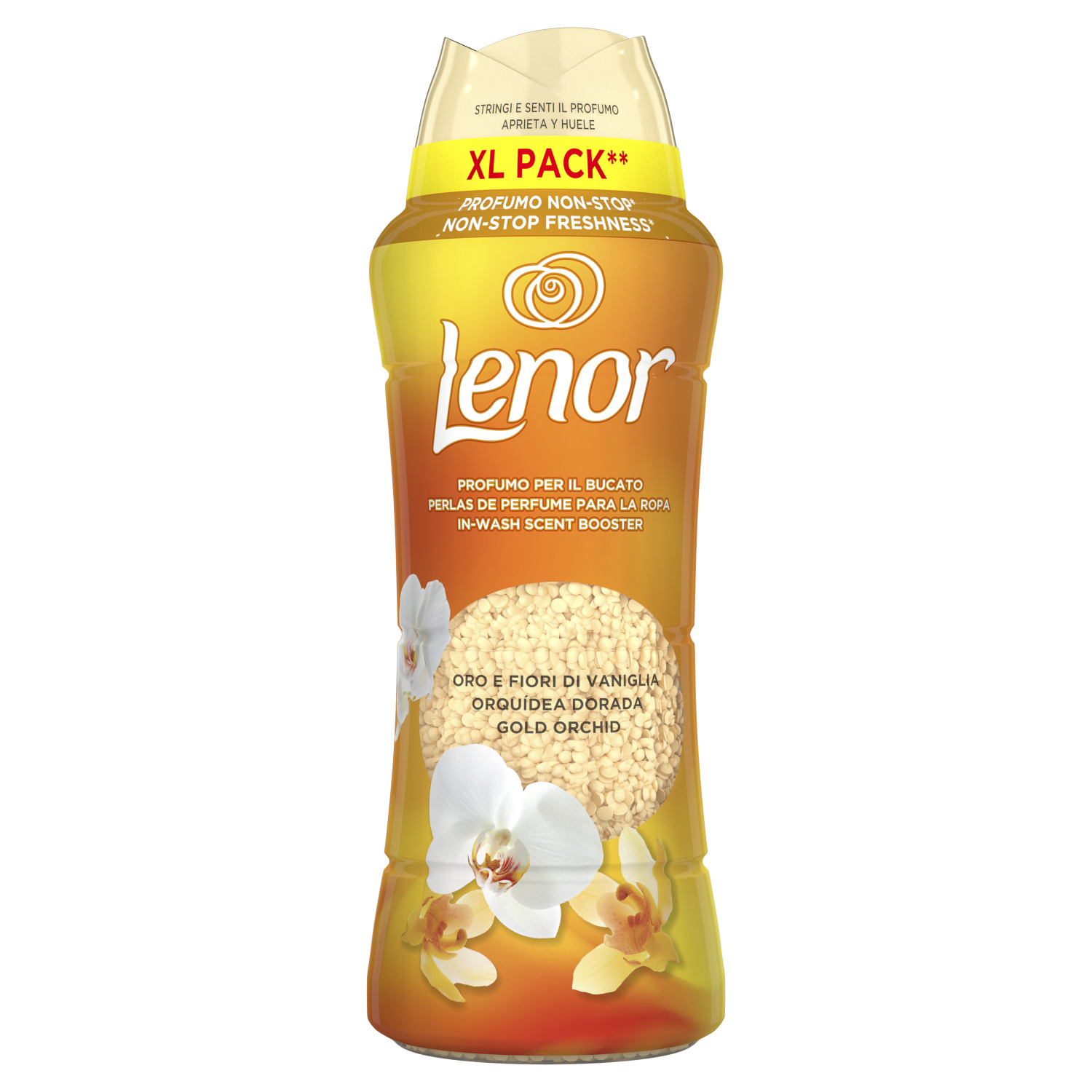 Omekšivač za veš LENOR Beads gold parfemske perle za veš 495g