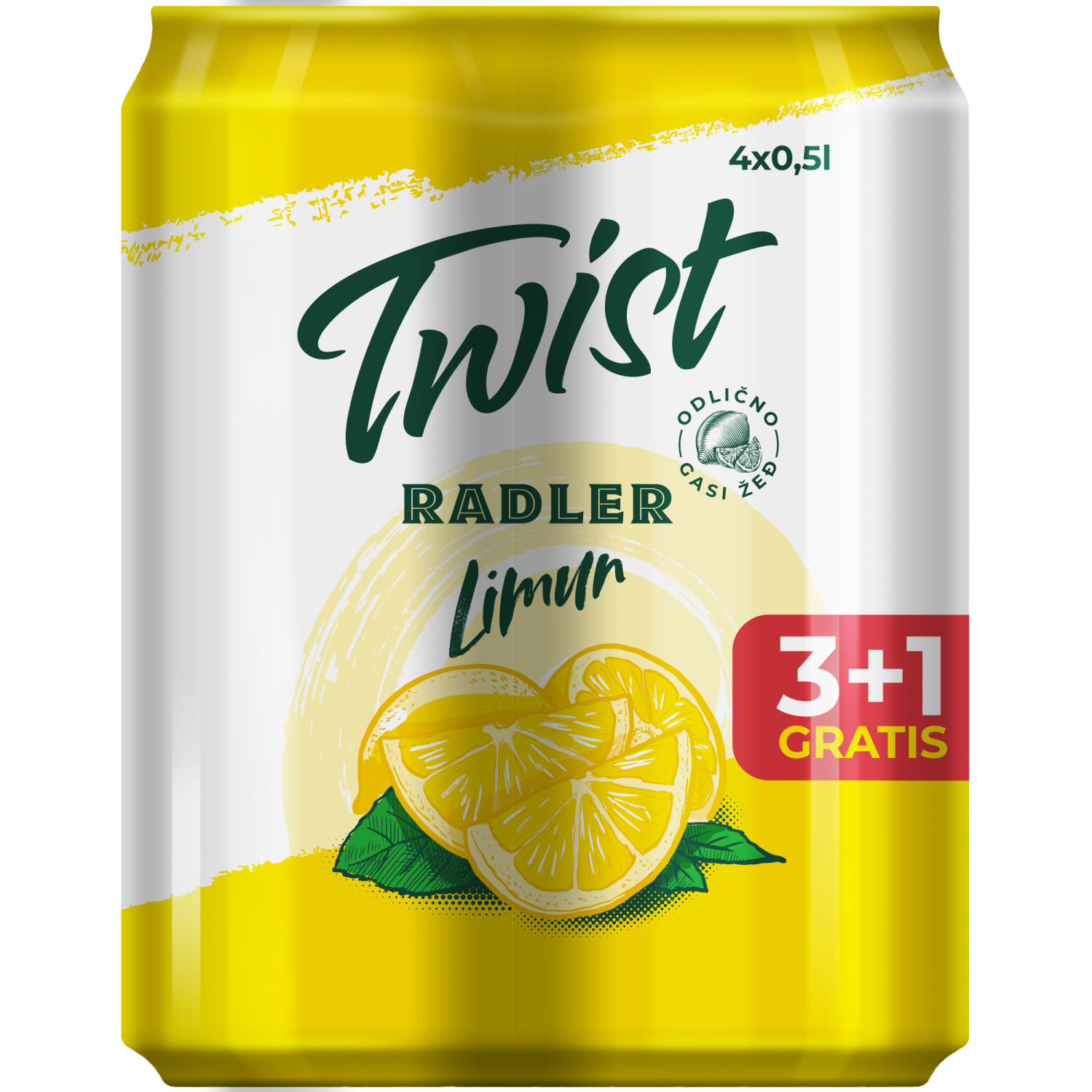 Pivo sa ukusom TWIST pivo limun 0,5l 3+1 gratis