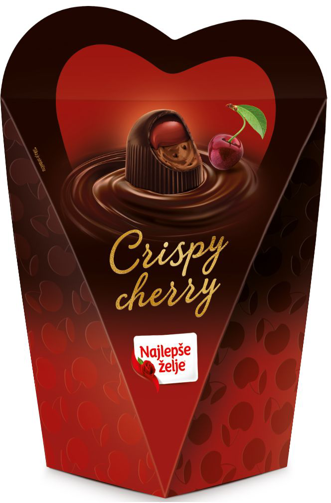Praline NAJLEPŠE ŽELJE Crispy cherry 195g