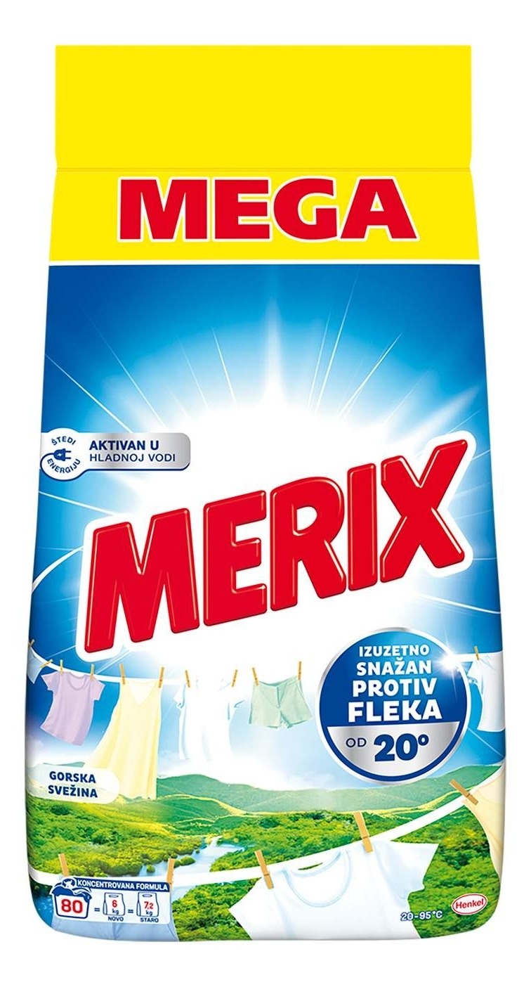 Deterdžent za pranje veša MERIX gorska svežina 80 pranja (6kg)