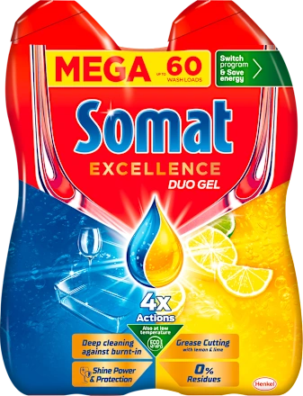 SOMAT duo gel lemon 900ml