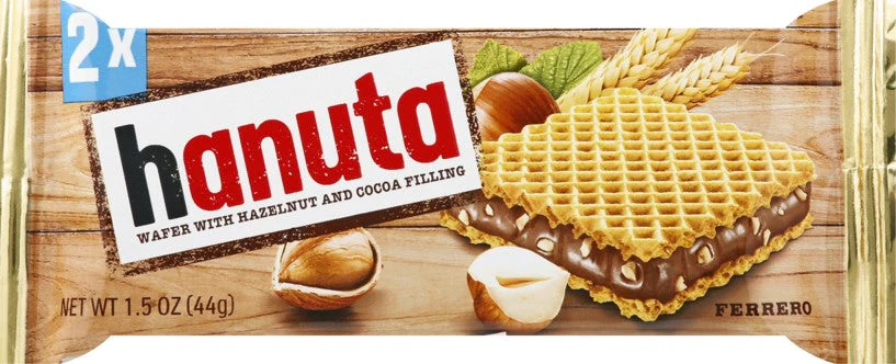 Napolitanke HANUTA Lešnik kakao 44g