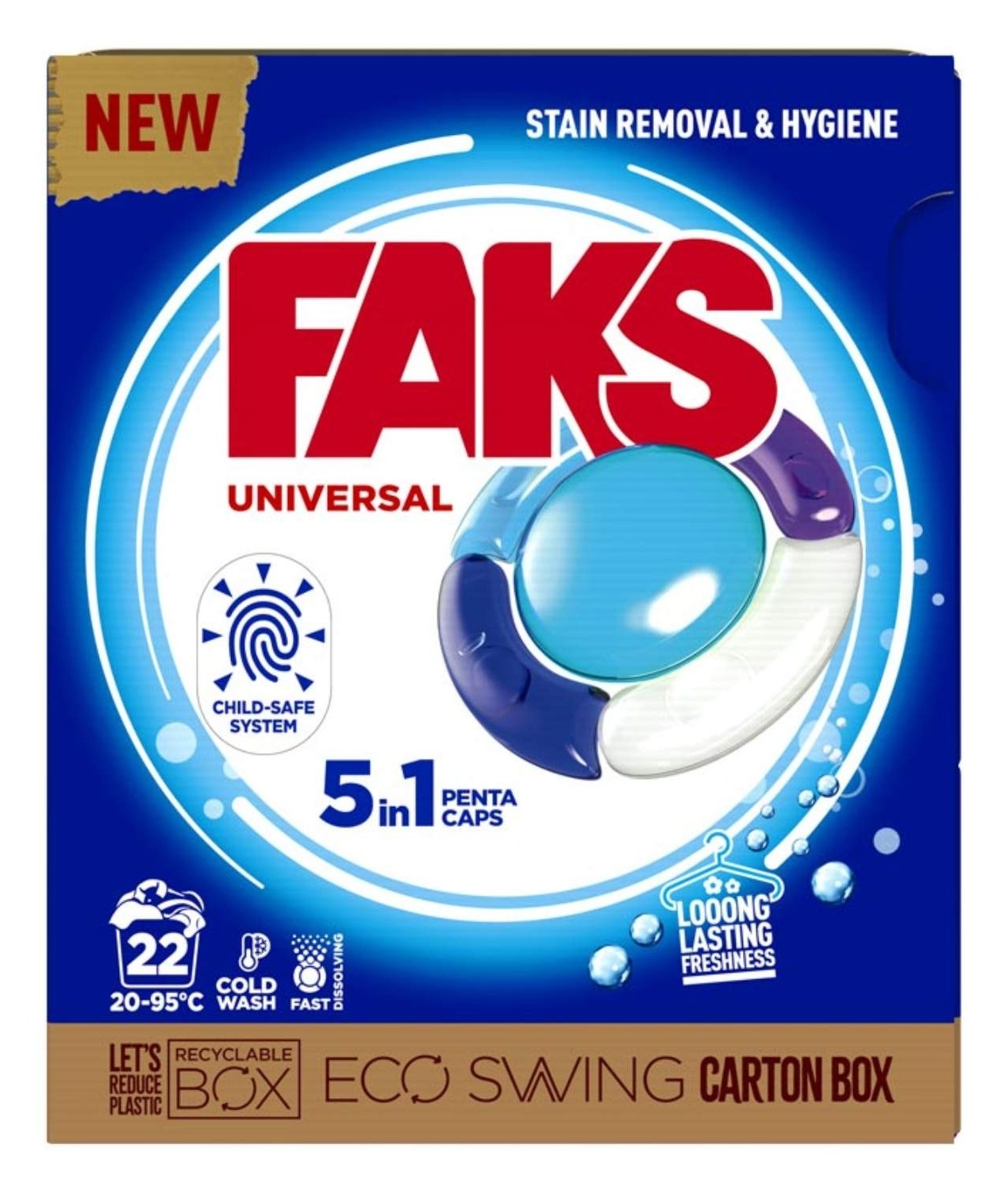 Tablete za pranje veša FAKS Universal 22kom
