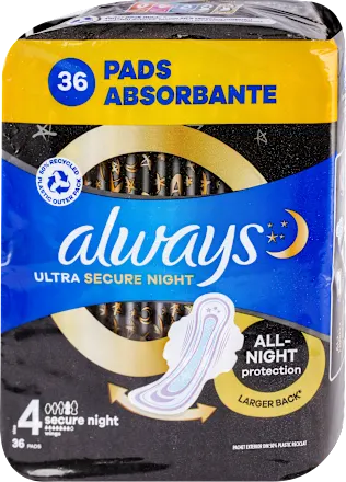 Higijenski ulošci ALWAYS Ultra secure night  36kom