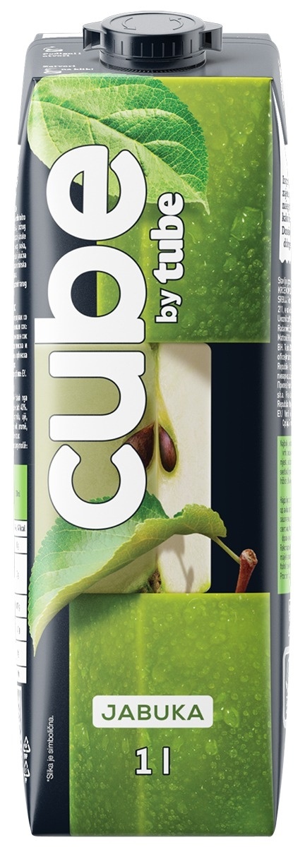 Negazirani sok CUBE By Tube jabuka 1l