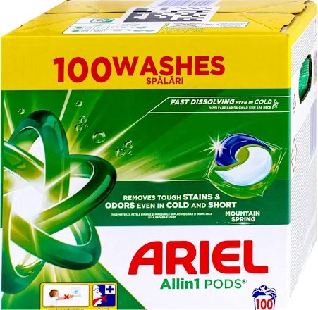Tablete za pranje veša ARIEL PODS Mountain spring  2x50kom