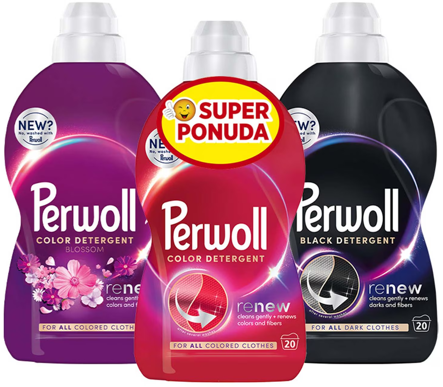 Tečni det.za pr.veša PERWOLL triopack 3x1l