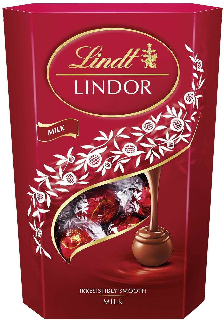 Bombonjera LINDT milk cornet 337g