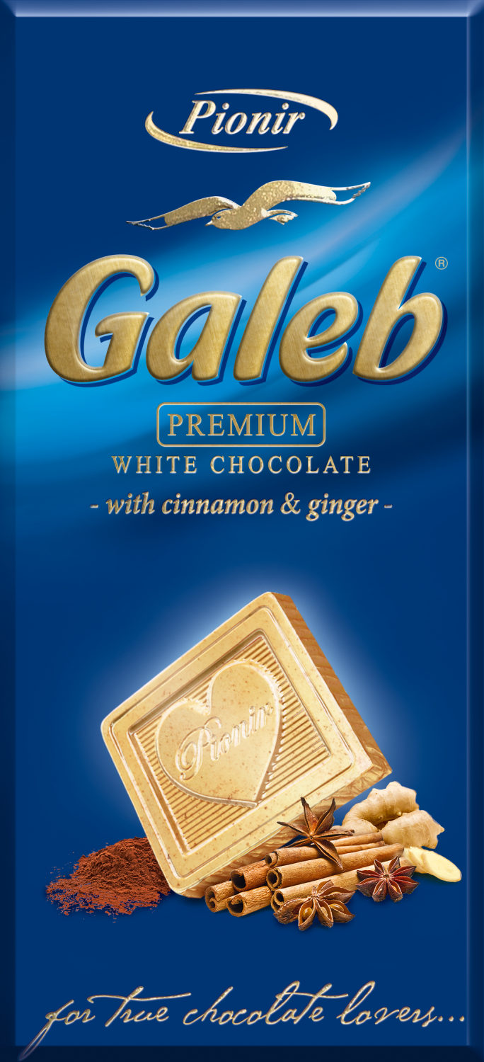 Čokolada GALEB bela premium cimet i đumbir 100g