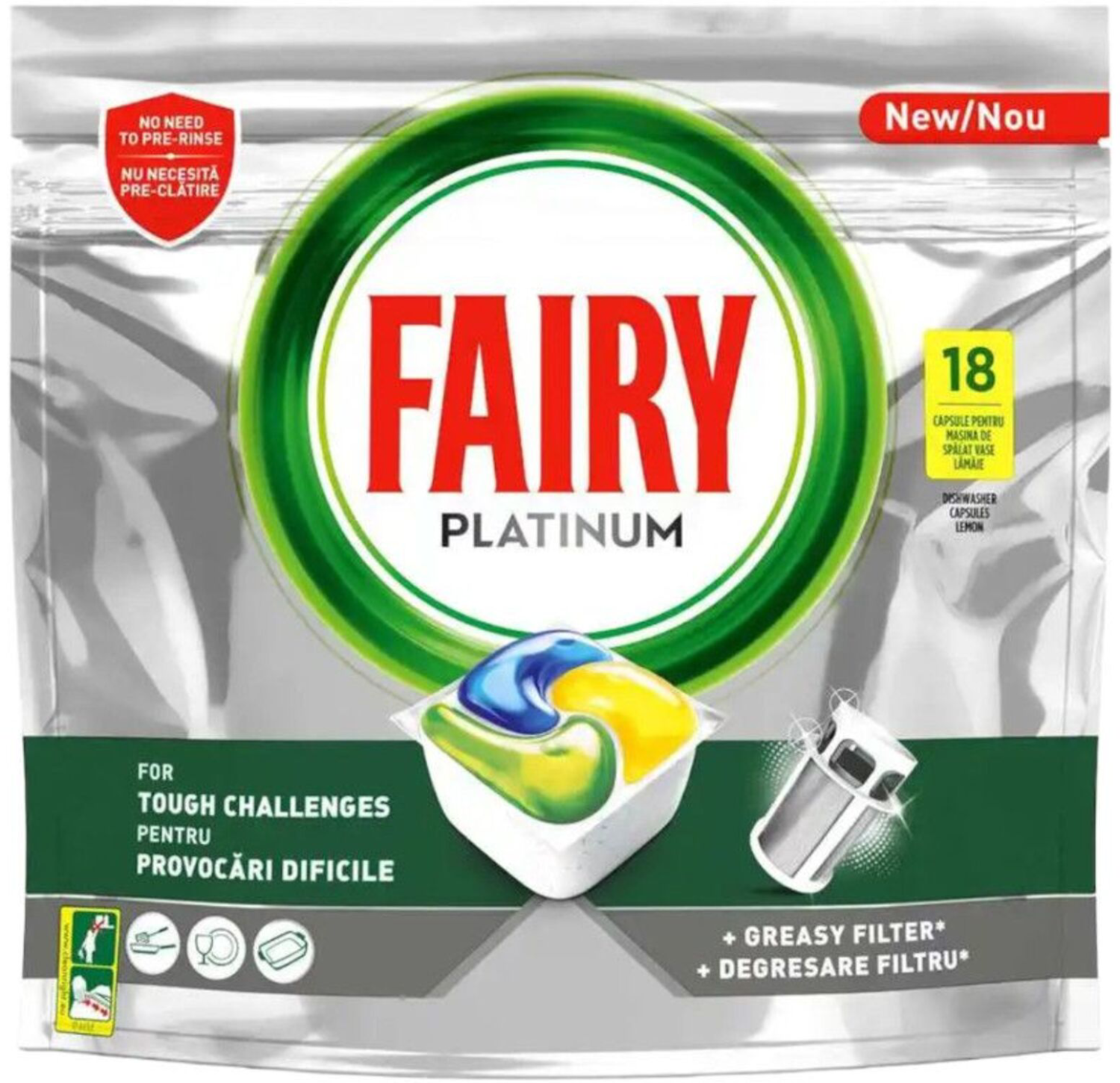 Tablete FAIRY Platinum 18kom