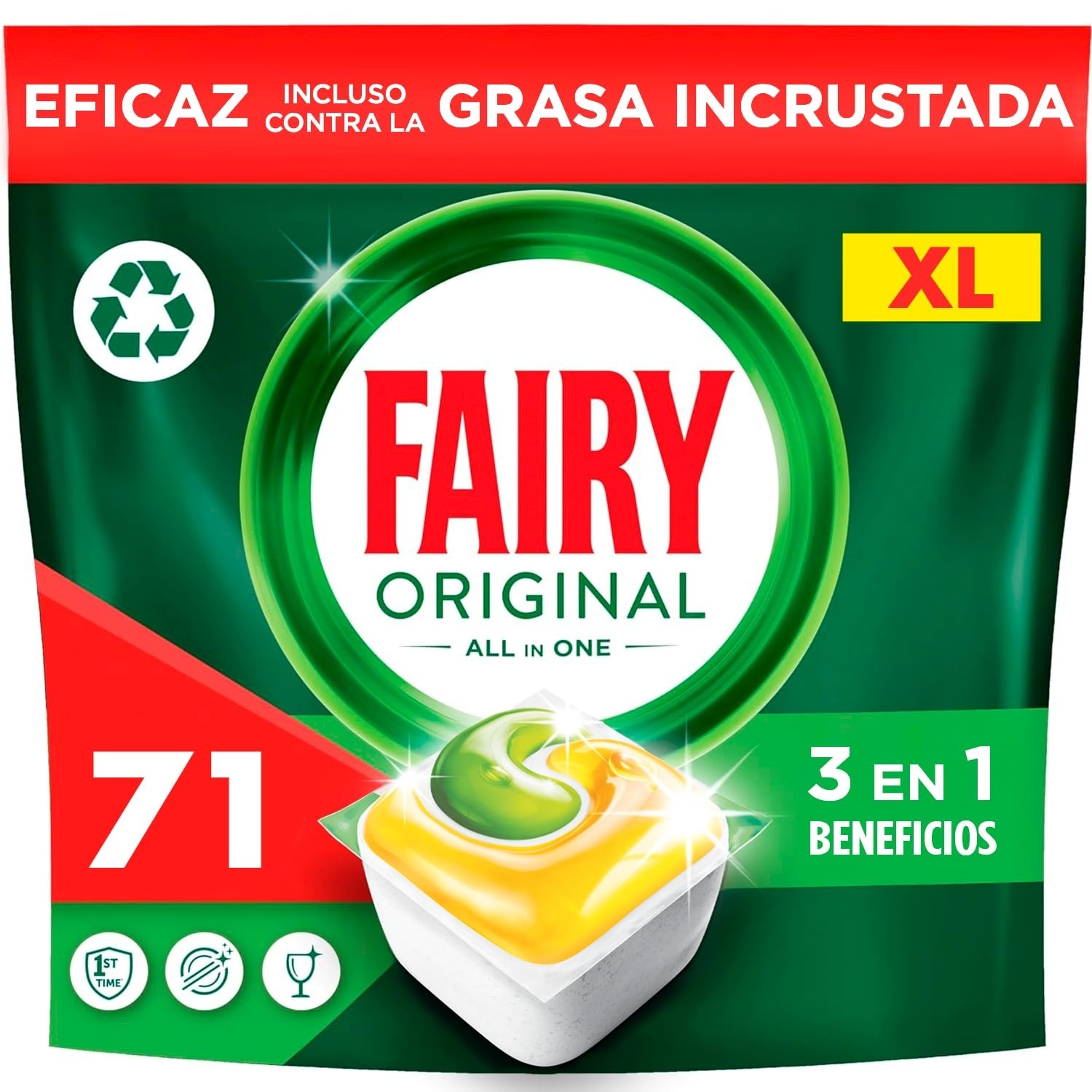 Tablete FAIRY All in 1 lemon 71kom