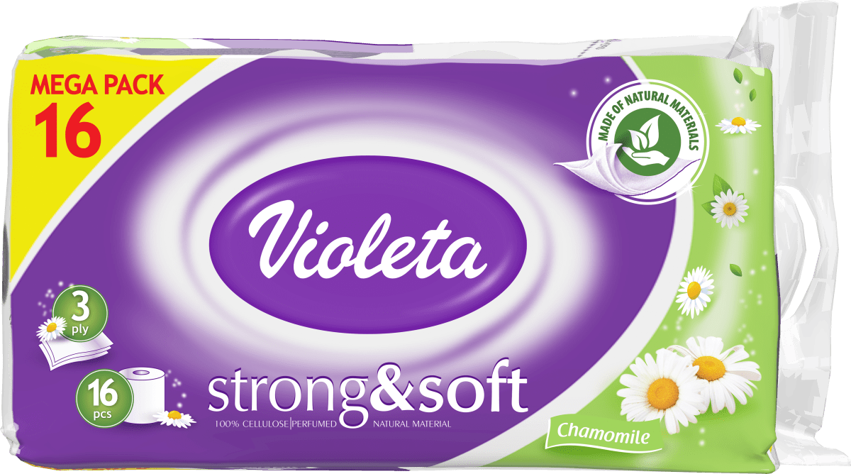 Toalet papir VIOLETA kamilica 3sloja 16kom