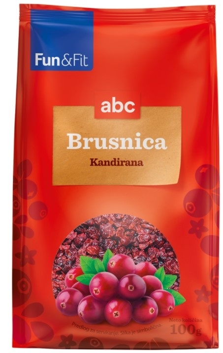 Brusnica ABC kandirana suva 100g