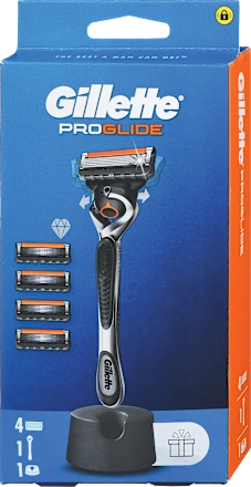 Brijač za muškarce  GILLETTE proglide : drška + 4 dopune + postolje, 1 kom