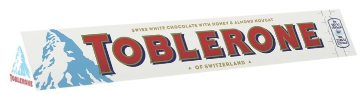 Čokolada TOBLERONE bele 100g