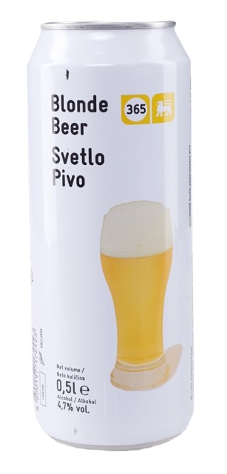 Pivo 365 limenka 0,5l