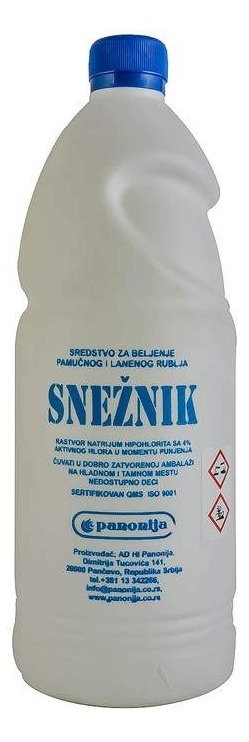 Izbeljivač za veš SNEŽNIK za pamučni i laneni veš 1l